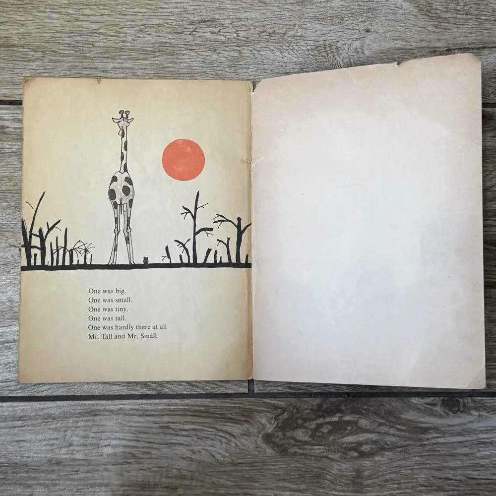 Vintage Mr. Tall and Mr. Small Book Barbara Brenner Tomi Ungerer 1st Print